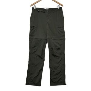 REI Co-op Women's Sahara Convertible Hiking Pants 8 Petite Green Gorpcore 119845